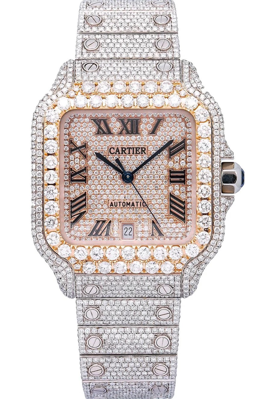 Cartier Santos de Cartier Moissanite Rose Gold WSSA0018