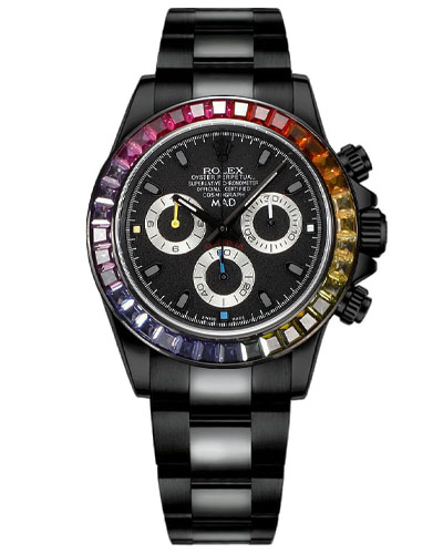 Rolex Cosmograph Daytona MAD Paris Custom Rainbow
