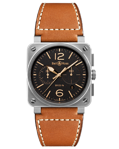 Bell & Ross Instruments Chronograph BR0394-ST-G-HE