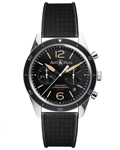 Bell & Ross Vintage Chronograph BRV126-ST-HER/SRB
