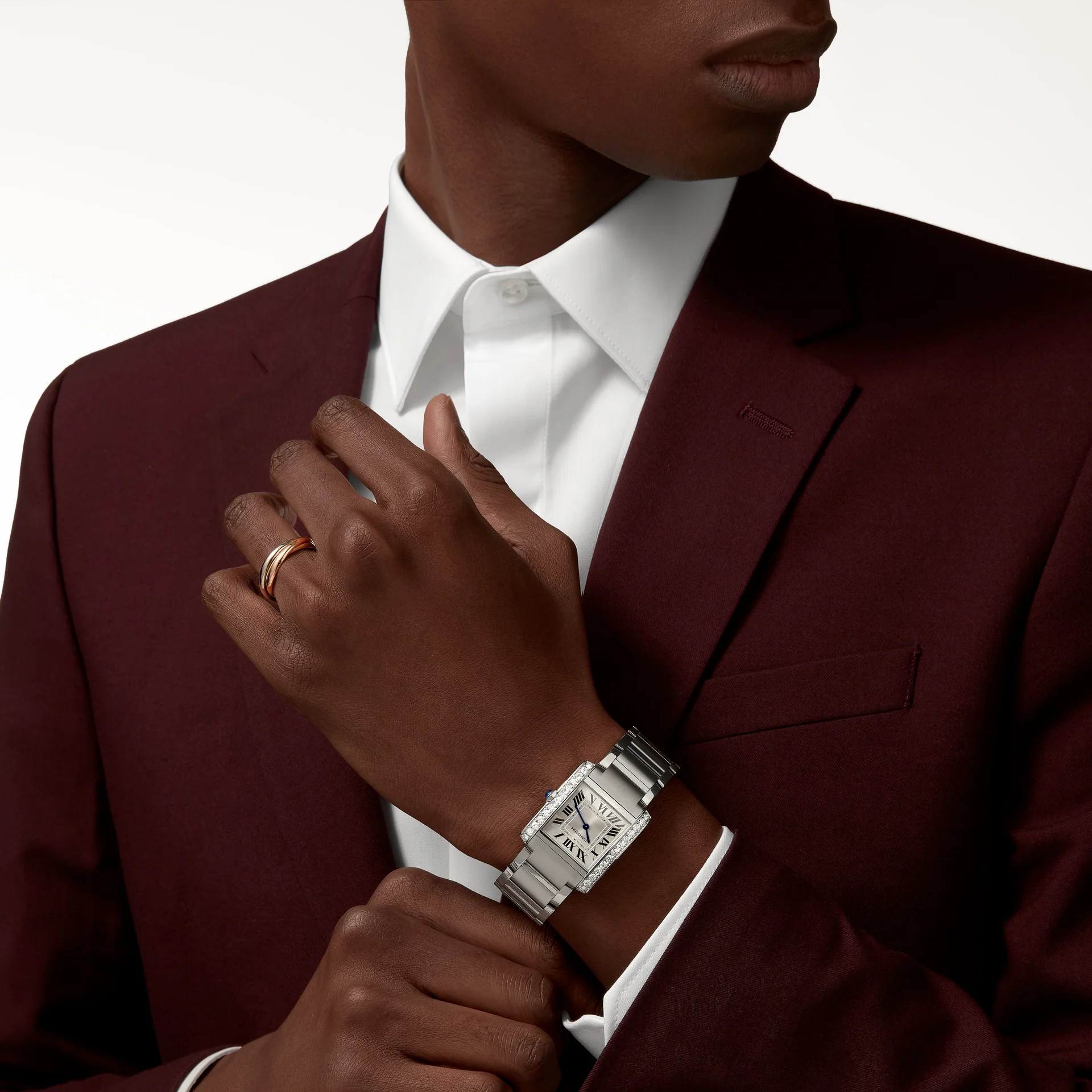 Cartier Tank Francaise Medium model W4TA0021