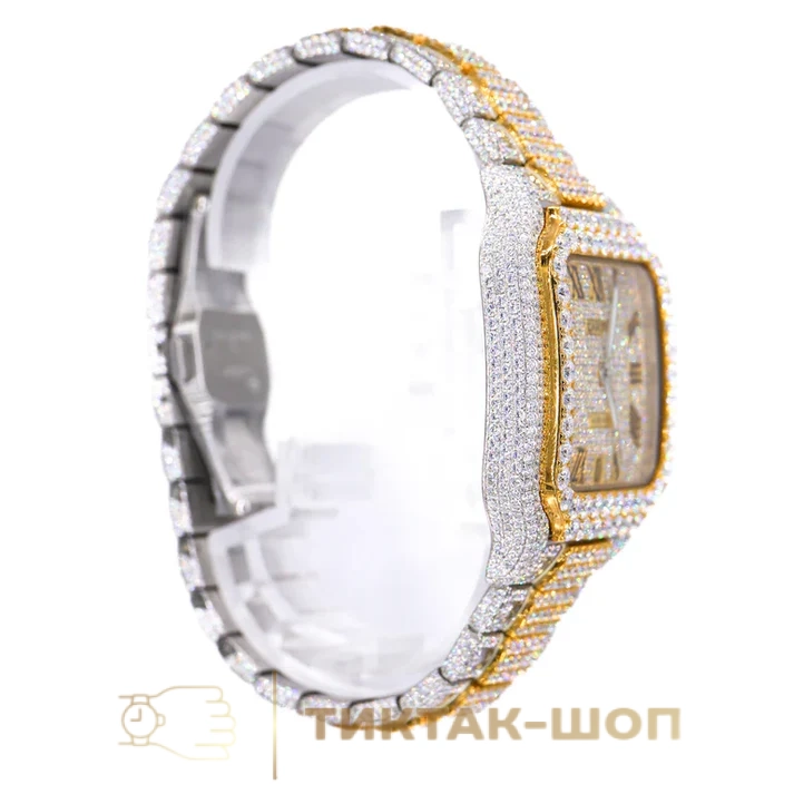Cartier Santos de Cartier Yellow Gold Moissanite WSSA0037