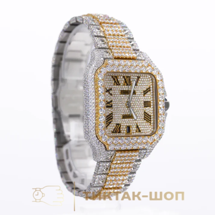 Cartier Santos de Cartier Yellow Gold Moissanite WSSA0037